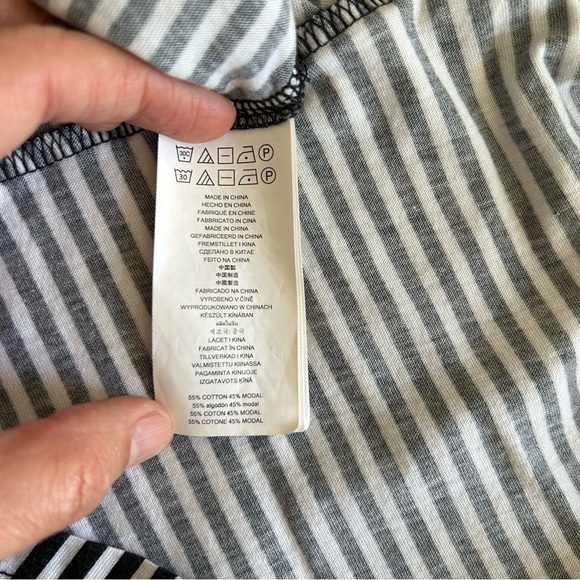 Michael Kors | Striped Black and White Women's Top - Picture 5 of 7